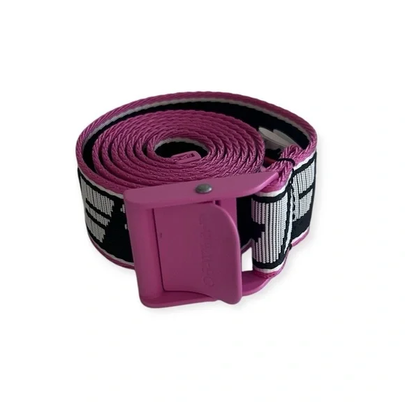 Off-White Pink/ Black Logo Mini Industrial Belt​​​​